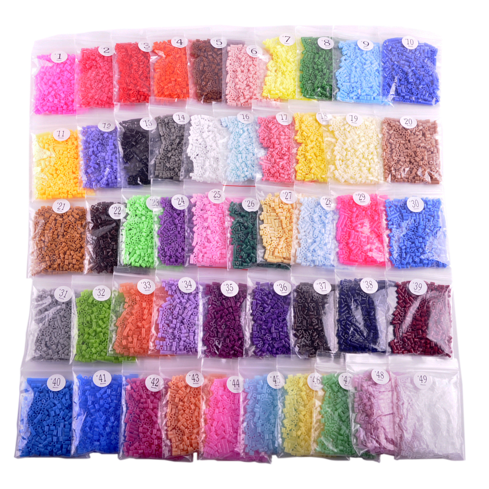 1 lot = 10 packs jigsaw eva 49    3 mm perler artkal beads ̴ ϸ äο ɼ Ű ǻ  ũƮ